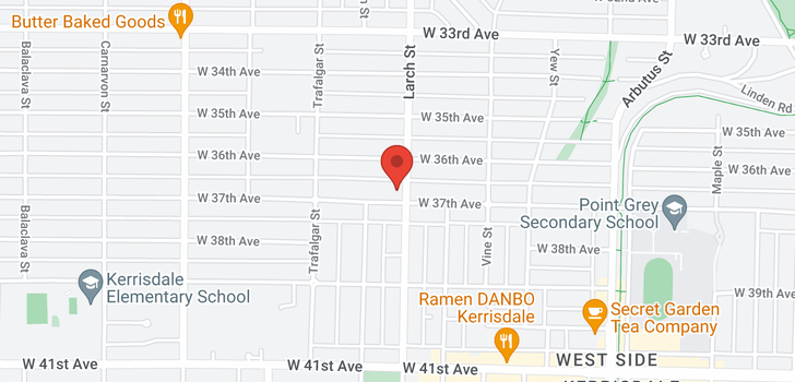 map of 2503 W 37TH AVENUE